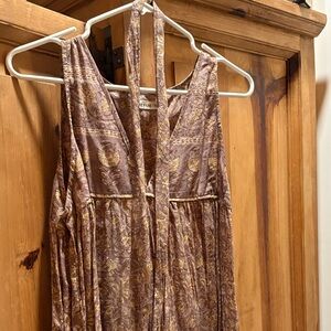 Nani pani block print Floral Patterned Sleeveless Dress